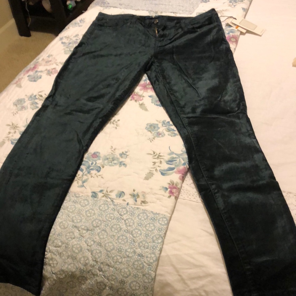 Brand new with tags green velvet seven for all mankind green skinny jeans 29